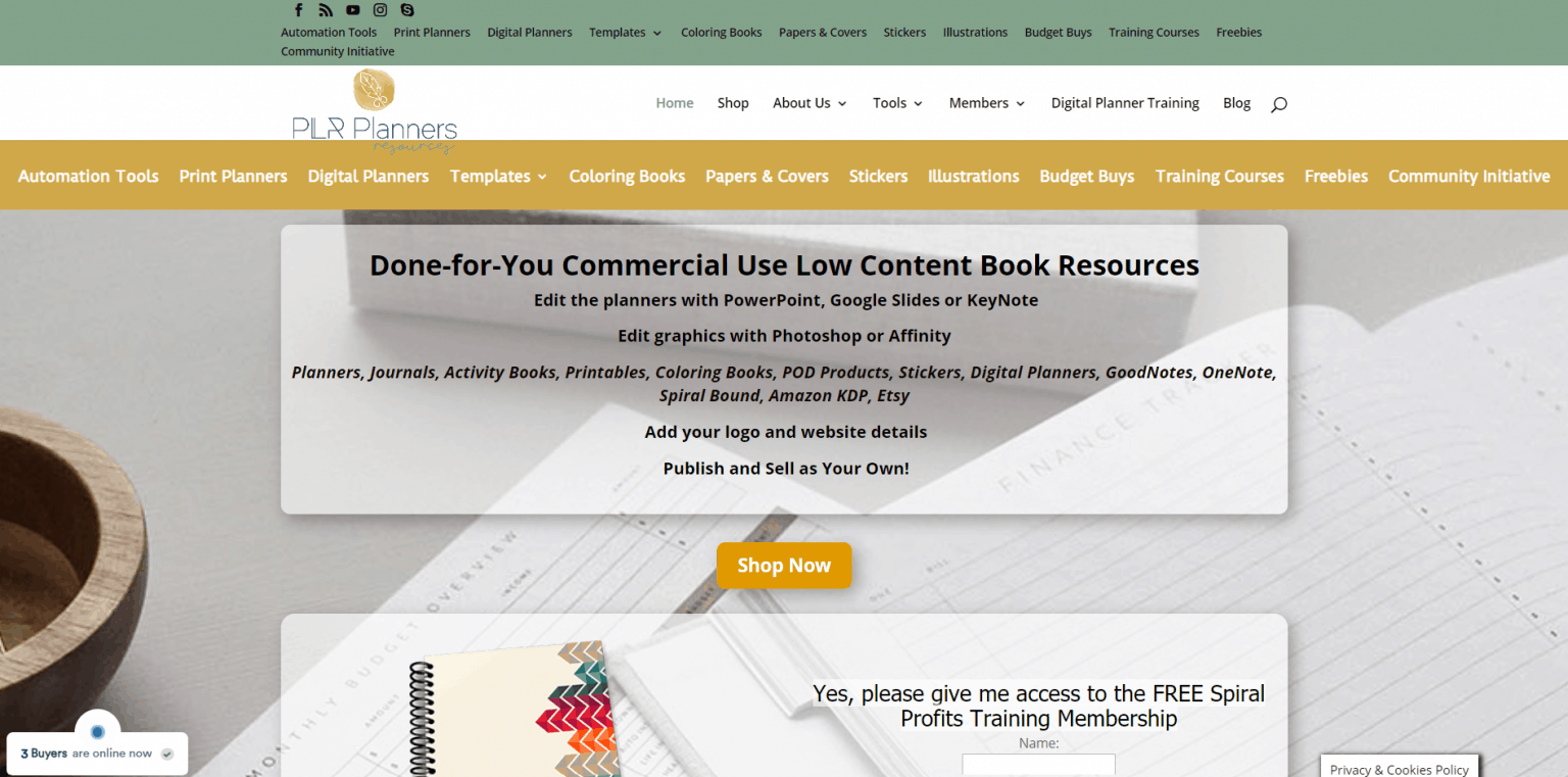 The Best PLR Printable Sites | Low Content PLR Printable Stores