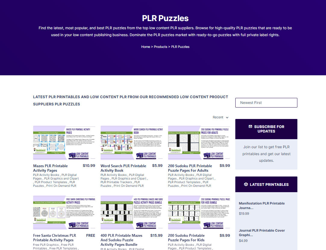 Word Search and Maze Puzzles as Popular Sub Niches