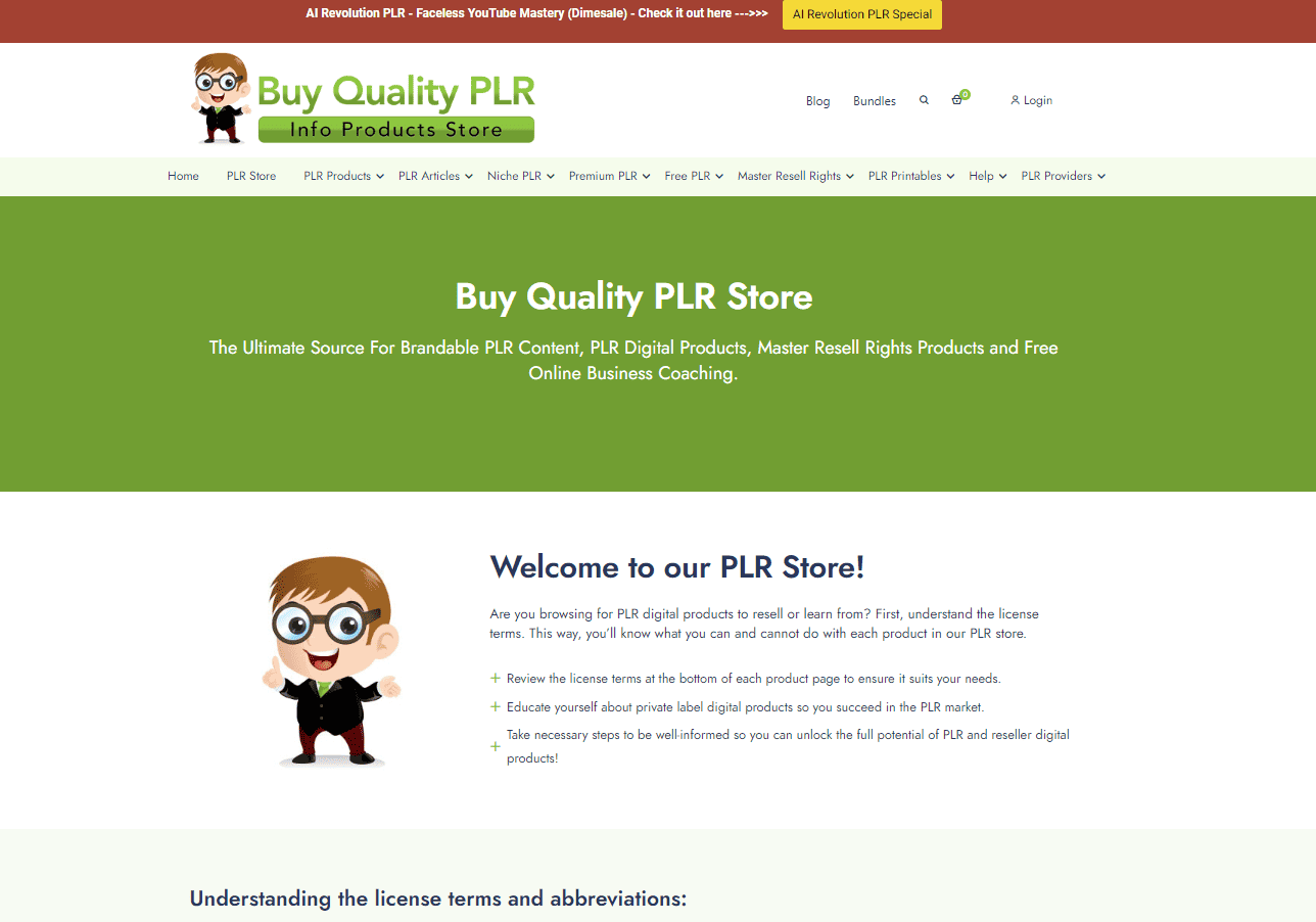 BuyQualityPLR Store
