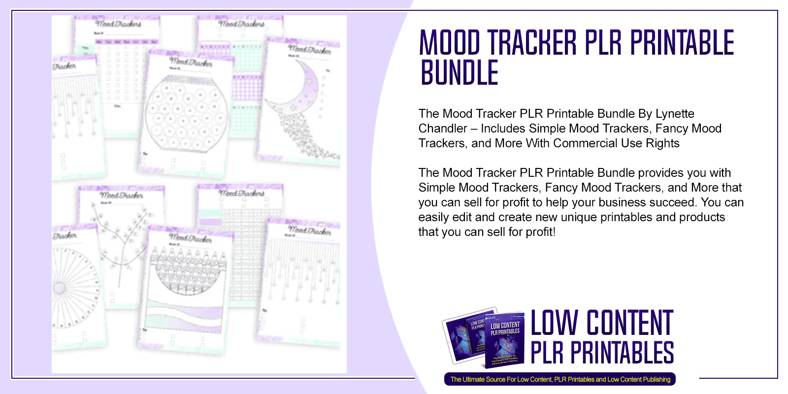 Mood Tracker PLR Printable Bundle