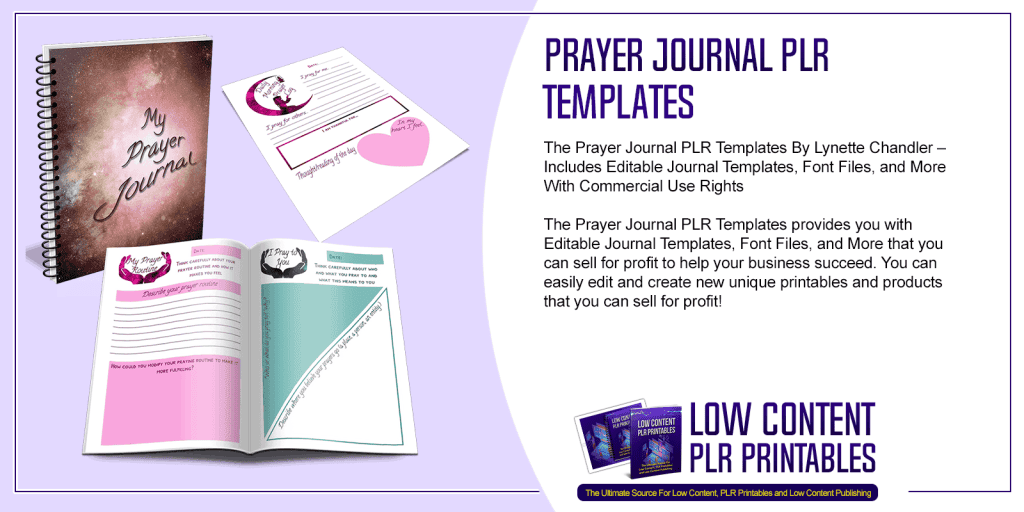 Prayer Journal PLR Templates