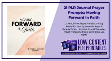 21 PLR Journal Prayer Prompts Moving Forward in Faith