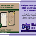 Budget Smartphone 2025 & 2026 and Undated Digital PLR Planner Bundle
