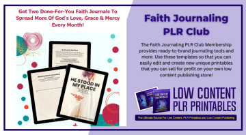 Faith Journaling PLR Club