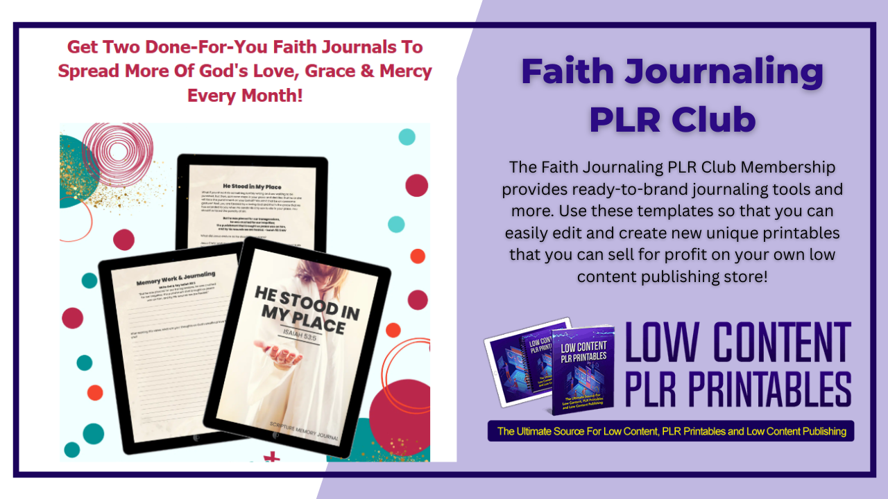 Faith Journaling PLR Club