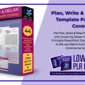 Plan, Write & Relax PLR Template Pack with Covers
