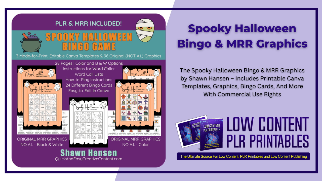 Spooky Halloween Bingo & MRR Graphics