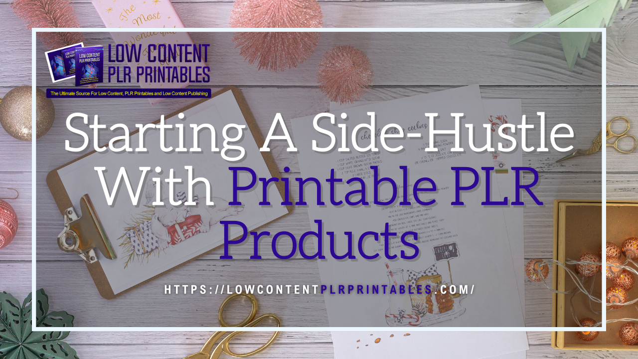 Starting A Side Hustle With Printable PLR Products