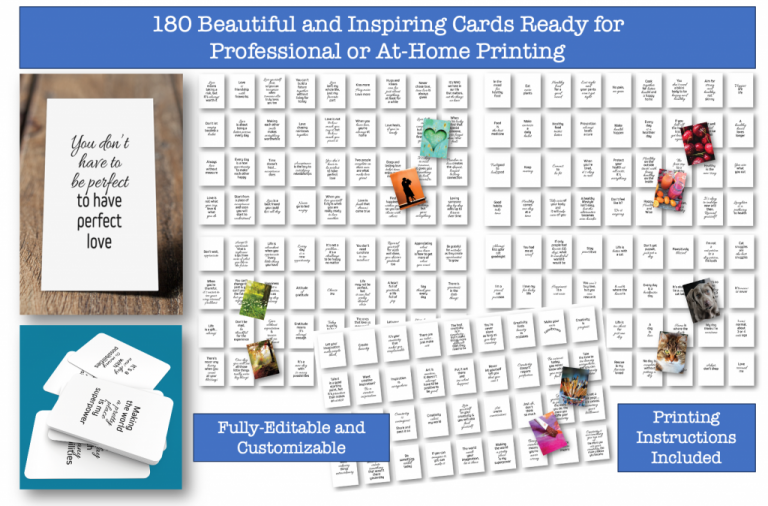 Done For You PLR Printable Card Deck Starter Pack | PLR Printables