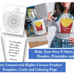 Free Food PLR Printable Product Templates Coloring Pages and Cards