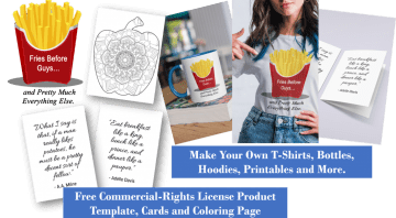 Free Food PLR Printable Product Templates Coloring Pages and Cards