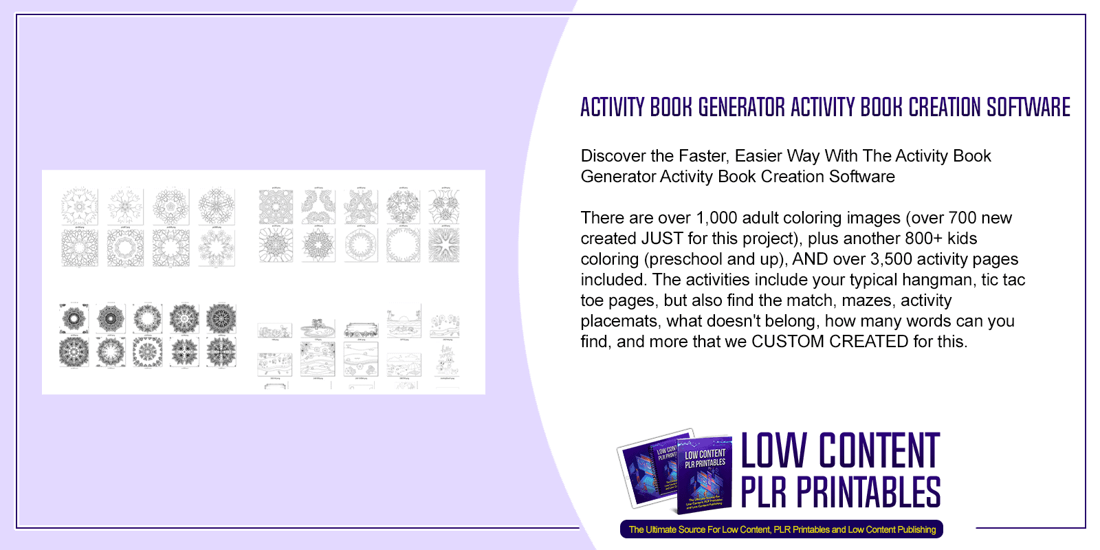 Activity Book Generator Activity Book Creation Software