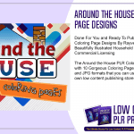 Around the House PLR Coloring Page Designs