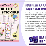 Vision Board PLR Printable Sticker Designs