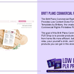 Britt Plans Commercial Rights Printables PLR Shop