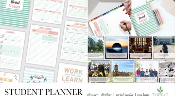 College Student PLR Planner Workbook Template