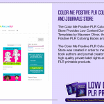 Color Me Positive PLR Coloring Books and Journals Store
