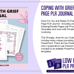 Coping With Grief 54 Page PLR Journal