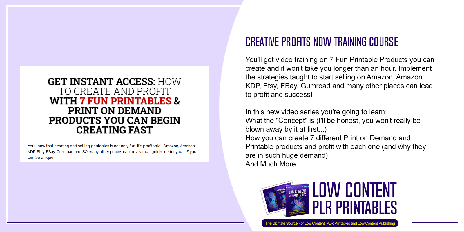 Creative Profits Now Training Course