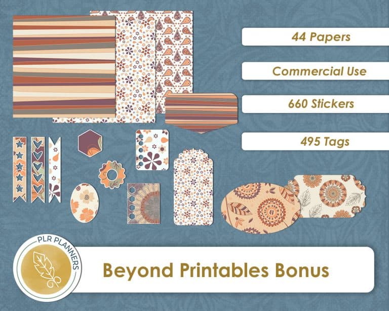 Digital Paper Bundle From PLR Planners Bonus 2