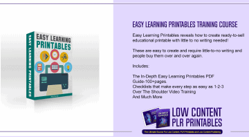 Easy Learning Printables Training Course