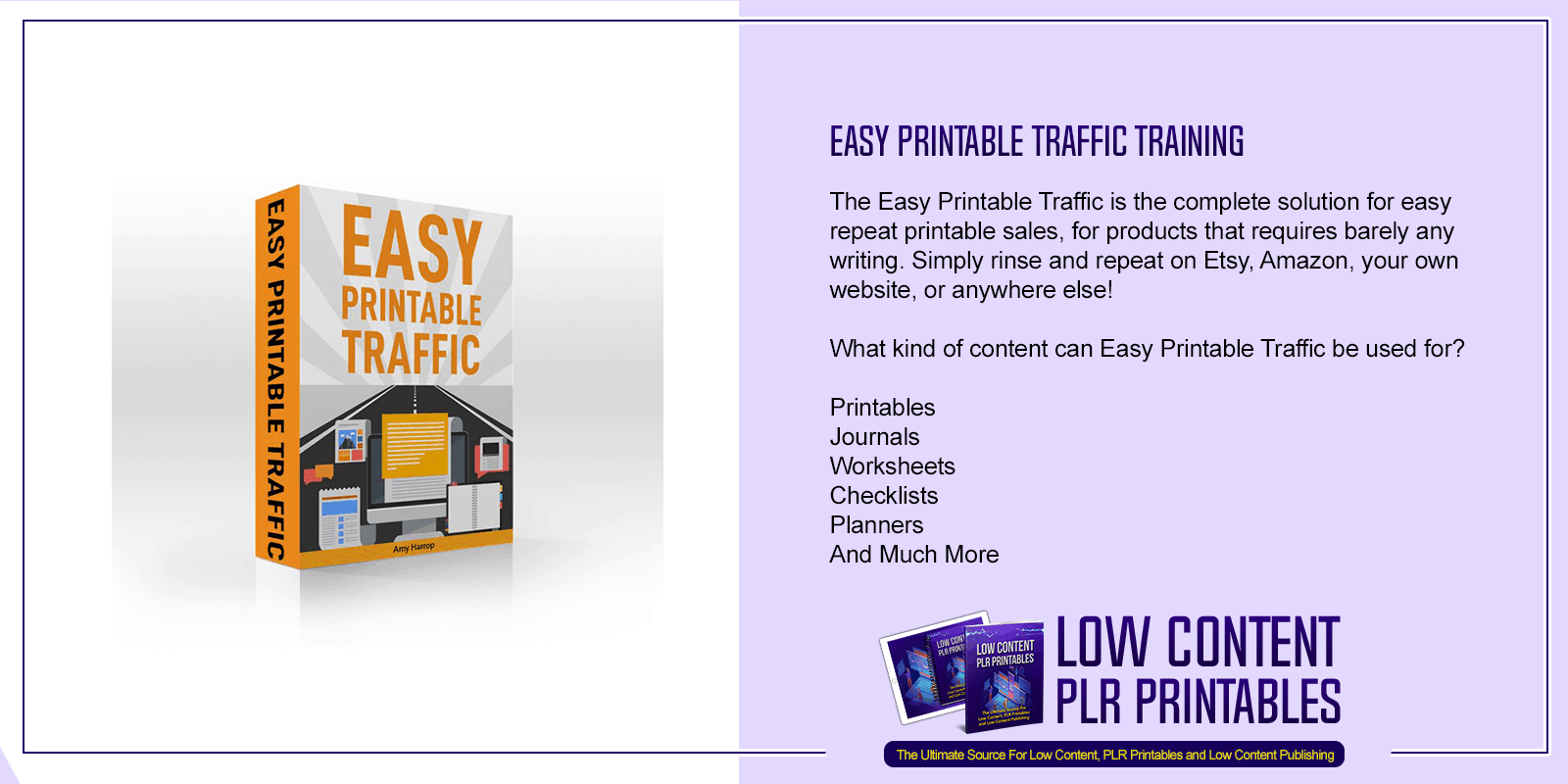 Easy Printable Traffic Training