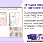 Five Products You Can Create and Sell Comprehensive Training Program