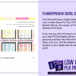 PlannerPreneur Digital Stickers PLR Shop