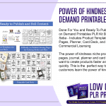 Power of Kindness Print on Demand Printables PLR Kit