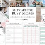 Self Care For Busy Moms PLR Planner Workbook Template