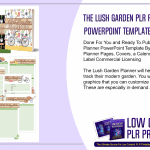 The Lush Garden PLR Planner PowerPoint Template