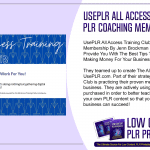 UsePLR All Access Training Club PLR Coaching Membership