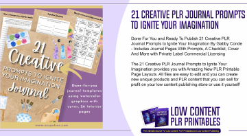 21 Creative PLR Journal Prompts to Ignite Your Imagination