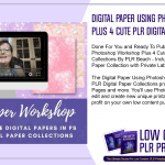 Digital Paper Using Photoshop Workshop Plus 4 Cute PLR Digital Paper Collections
