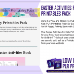 Easter Activities for Kids PLR Printables Pack