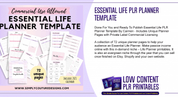 Essential Life PLR Planner Template
