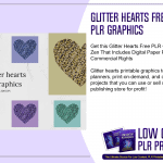 Glitter Hearts Free PLR Graphics