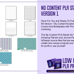 No Content PLR Starter Kit Version 1