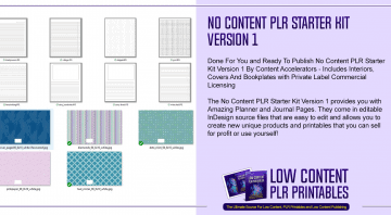 No Content PLR Starter Kit Version 1