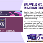 Swappables Kit 1 Gorgeous Planner and Journal PLR Design Assets