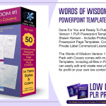 Words of Wisdom Version 1 PLR Powerpoint Templates Pack with Covers
