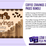 Coffee Cravings 20 PLR Coloring Pages Bundle