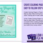 Create Coloring Pages in Power Point Easy to Follow Step by step Video Training