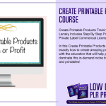Create Printable Products Training Course