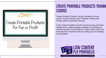 Create Printable Products Training Course