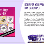 Done For You Printable Mothers Day Cards PLR