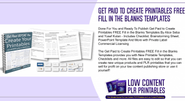 Get Paid to Create Printables FREE Fill in the Blanks Templates