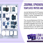 Journal Ephemera PLR Powerpoint Templates Papers and Graphics Pack