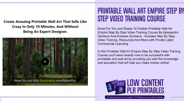 Printable Wall Art Empire Step By Step Video Training Course