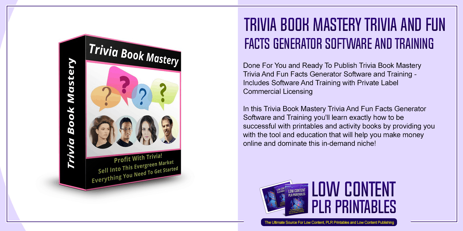 Trivia Book Mastery Trivia And Fun Facts Generator Software and Training